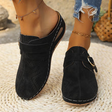 Cargar imagen en el visor de la galería, Suede Round Toe Wedge Sandals
