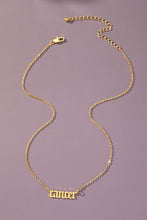 Load image into Gallery viewer, Laser cut zodiac sign pendant necklace
