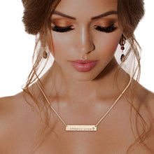 Cargar imagen en el visor de la galería, Gold Amazing Grace Plate Necklace
