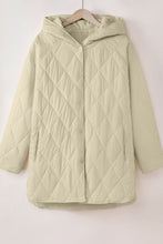 Cargar imagen en el visor de la galería, Snap Down Long Sleeve Quilted Winter Coat
