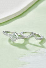 Load image into Gallery viewer, 1 Carat Moissanite 925 Sterling Silver Double Layered Ring
