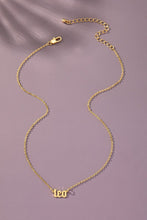 Load image into Gallery viewer, Laser cut zodiac sign pendant necklace
