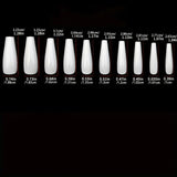 Press On Nails Long Length Fake Nails Flame Star & Snake False Glue On Coffin Ballet French Nails Static Nails For Women Girls