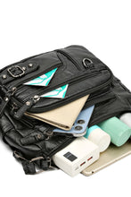 Load image into Gallery viewer, Multi-Pocket PU Leather Crossbody Bag
