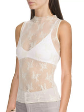 Cargar imagen en el visor de la galería, Lace Mock Neck Top
