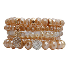 Load image into Gallery viewer, Light Brown Pineapple Charm Bracelets

