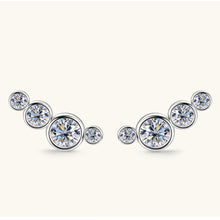 Cargar imagen en el visor de la galería, Moissanite 925 Sterling Silver Stud Earrings
