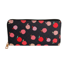 Load image into Gallery viewer, Apple Affection: Woven Wallet in Black
