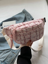 Cargar imagen en el visor de la galería, Contrast Plaid Polyester Crossbody Bag

