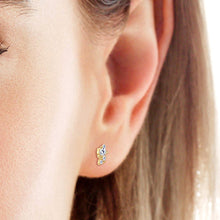 Cargar imagen en el visor de la galería, 925 Sterling Silver Moissanite Stud Earrings
