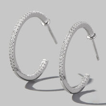 Load image into Gallery viewer, Zircon 925 Sterling Silver C-Hoop Earrings
