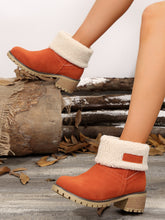 Cargar imagen en el visor de la galería, Thermal Fuzzy Block Heel Boots
