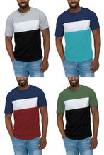 Load image into Gallery viewer, COLOR BLOCK SHORT SLEEVE TSHIRT
