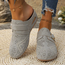 Cargar imagen en el visor de la galería, Suede Round Toe Wedge Sandals
