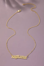 Load image into Gallery viewer, Laser cut zodiac sign pendant necklace
