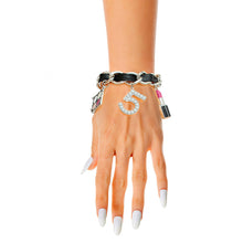 Cargar imagen en el visor de la galería, Silver and Black Designer Boutique Bracelet
