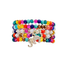 Load image into Gallery viewer, Rainbow Glass 5 Pcs Elephant Bracelets
