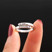 Load image into Gallery viewer, 925 Sterling Silver Engraved Bypass Ring
