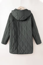 Cargar imagen en el visor de la galería, Snap Down Long Sleeve Quilted Winter Coat
