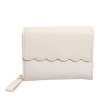 Cargar imagen en el visor de la galería, Accordian Wallet Beige Snap Cardholder for Women
