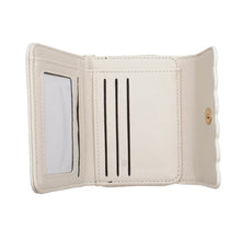 Cargar imagen en el visor de la galería, Accordian Wallet Beige Snap Cardholder for Women
