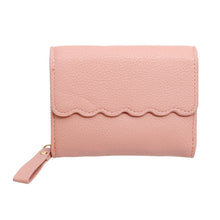 Cargar imagen en el visor de la galería, Accordian Wallet Pink Snap Cardholder for Women
