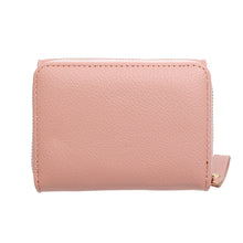 Cargar imagen en el visor de la galería, Accordian Wallet Pink Snap Cardholder for Women
