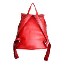 Cargar imagen en el visor de la galería, Backpack Red Croc Flap Bag Set for Women
