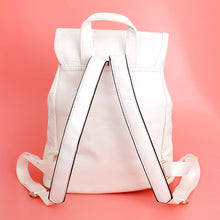 Cargar imagen en el visor de la galería, Backpack White Croc Flap Bag Set for Women
