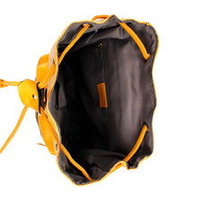 Cargar imagen en el visor de la galería, Backpack Yellow Croc Flap Bag Set for Women
