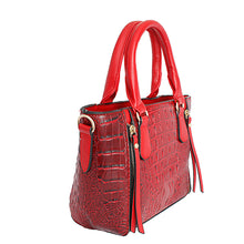 Cargar imagen en el visor de la galería, Red Croc Tote Pouch Set
