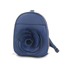 Cargar imagen en el visor de la galería, Navy Flower Mini Backpack
