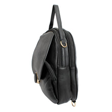 Cargar imagen en el visor de la galería, Backpack Black Rounded Small Handbag for Women
