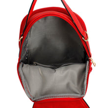 Cargar imagen en el visor de la galería, Backpack Red Rounded Small Handbag for Women
