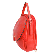 Cargar imagen en el visor de la galería, Backpack Red Rounded Small Handbag for Women
