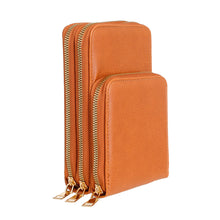 Load image into Gallery viewer, Camel Triple Pocket Crossbody
