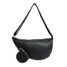 Cargar imagen en el visor de la galería, Crossbody Black Round Pouch Bag Set for Women

