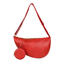 Cargar imagen en el visor de la galería, Crossbody Red Round Pouch Bag Set for Women
