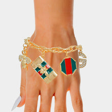 Load image into Gallery viewer, Golden Glamour: Zawadi Charm Bracelet
