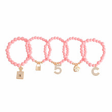 Cargar imagen en el visor de la galería, Matte Pink No. 5 Boutique Charm Bracelets
