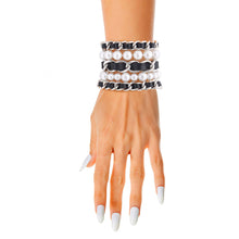 Cargar imagen en el visor de la galería, Silver Chain Pearl 5 Pcs Bracelets
