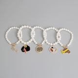 Cream Black Queen Bracelets