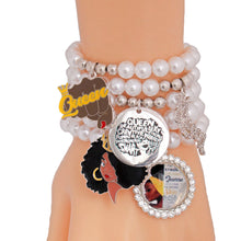 Load image into Gallery viewer, White Black Queen Bracelets
