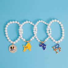 Load image into Gallery viewer, Blue Gold Cream Pearl SGHRO Bracelet Set
