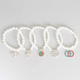 White Luxury-Inspired Bracelets