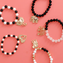 Load image into Gallery viewer, Mixed Black White Elephant Bracelets
