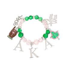Load image into Gallery viewer, Pink Green Bead AKA SKEE WEE Bracelet
