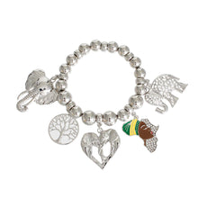 Cargar imagen en el visor de la galería, Silver Africa Elephant Bracelet
