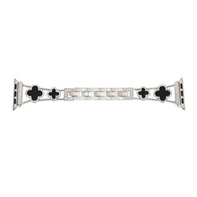 Cargar imagen en el visor de la galería, Watch Band Silver Parisian Luxe Clover for Women
