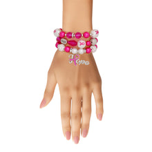 Cargar imagen en el visor de la galería, Bracelets Pink Breast Cancer Hope Set for Women
